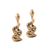 SNAKE Hoop Earrings - 14K Gold