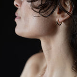 TILDA Diamond Huggie Hoop Earrings