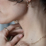 TILDA Diamond Huggie Hoop Earrings