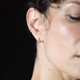 TILDA MINI Diamond Huggie Hoop Earrings