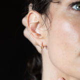 TILDA MINI Diamond Huggie Hoop Earrings