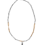 TINY PALM Hoop Charm - Sterling Silver