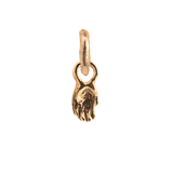 TINY PALM Hoop Charm - 14K Gold