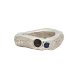 WILDER Ring No.042607 - Sterling Silver + Sapphires